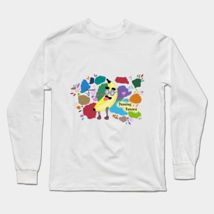 Fruit party Dancing banana Long Sleeve T-Shirt